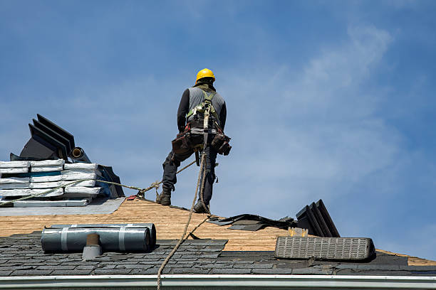 Professional Roofing technician working in Sedalia, CO